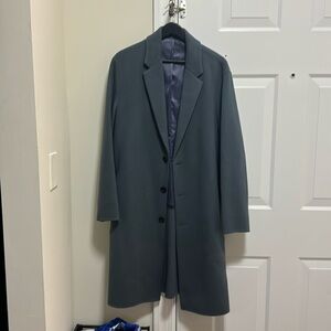 Paperism Dust Blue Single Pea Coat US Men L